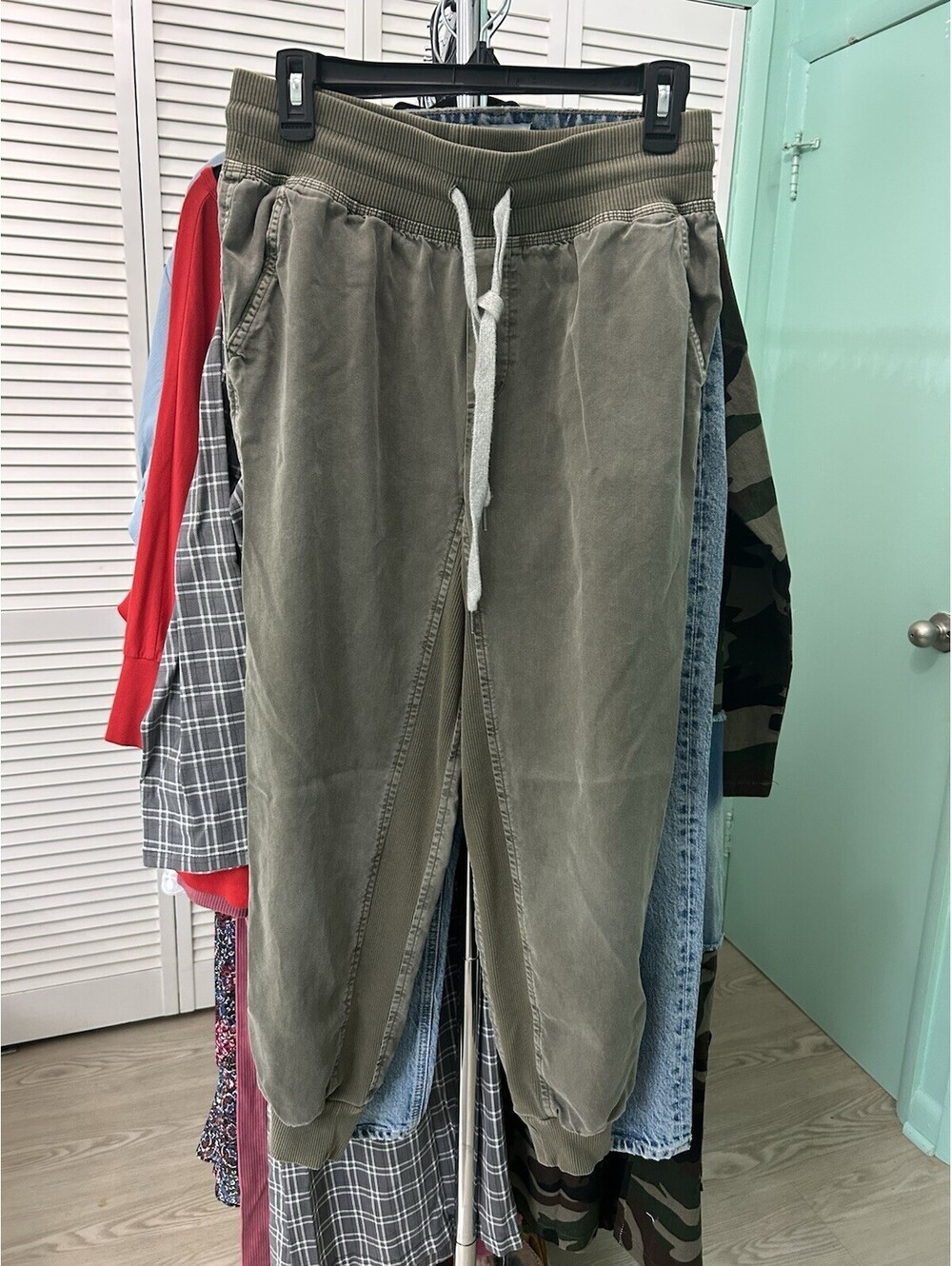 Aerie Sweatpant Joggers Size Small Green Pull On Pockets Sweatpants #27